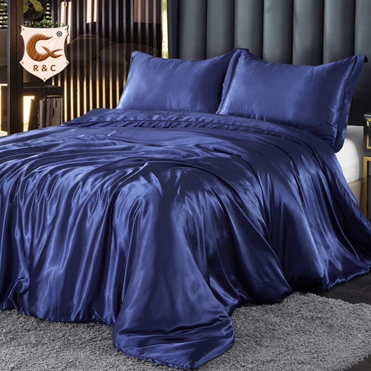 Pure Color Baby Bed Sheet Satin Bedding