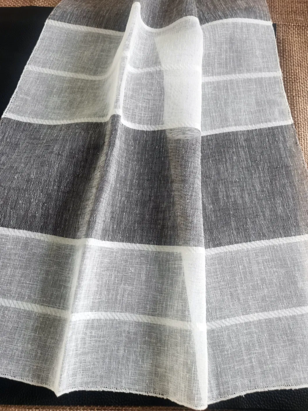 Fashion 100% Polyester Sheer Fabric Curtain