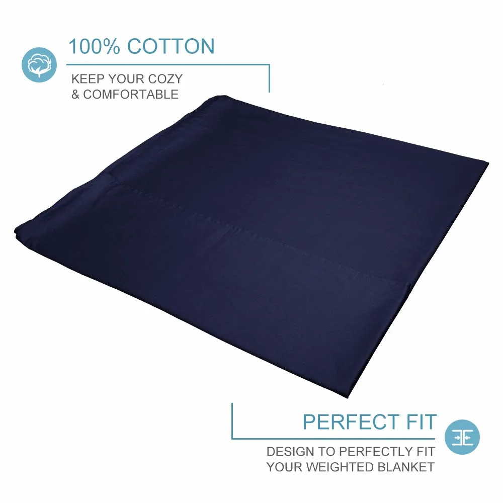 Warming &amp; Cooling Weighted Blanket for Adult and Kids Reversible Bamboo/ Short Plush Twin Size Weighted Blanket